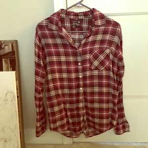 American Eagle Plaid Button Down